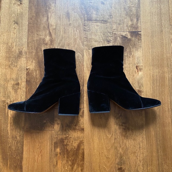 Dries Van Noten Black Velvet Chelsea Boots 38 Designer Made in Italy - Picture 6 of 7